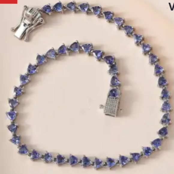 Tanzanite tennis bracelet - Picture 2 of 4